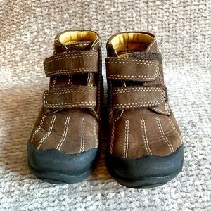 Lands’ End Toddler Boots Velcro Classic Brown 6M